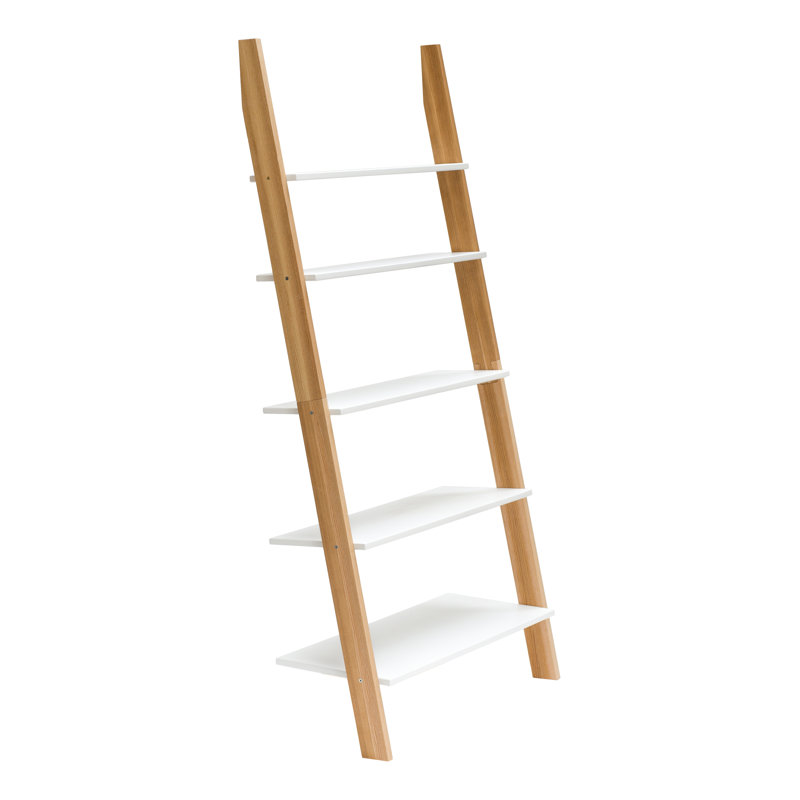 Zipcode Design Leonard 180Cm H Solid Wood Ladder Bookcase & Reviews